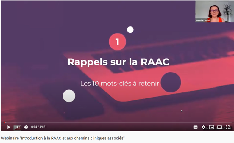 RAAC et chemins cliniques -Pilar webinaire