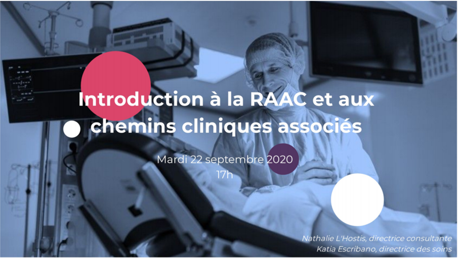 RAAC et chemins cliniques - Présentation Pilar