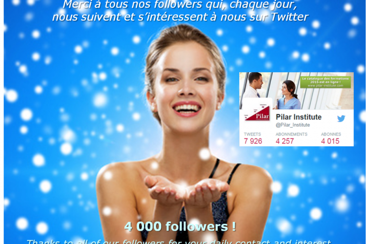4 000 abonnés sur Twitter !