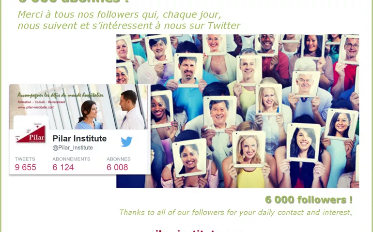 6 000 abonnés à notre fil Twitter !